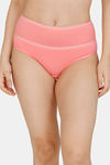 Zivame Anti-Microbial High Rise Full Coverage Tummy Tucker Hipster Panty (Pack of 2) - Multicolor — thumbnail 2